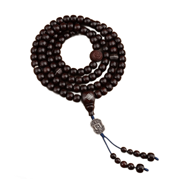 Small-leaf red sandalwood old mountain sandalwood six words of truth 108 beads strings text disc to play Nenbutsu beads men and women models