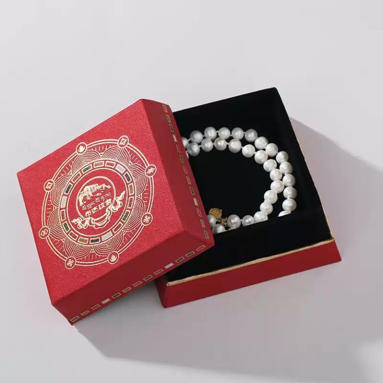 Pearl necklace female red agate transit beads ins light luxury niche design bracelet earrings pendant-3