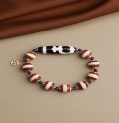 Treasure bottle dzi wire bead strings Tibetan ethnic style agate women's bracelets literature play disc play handheld-1