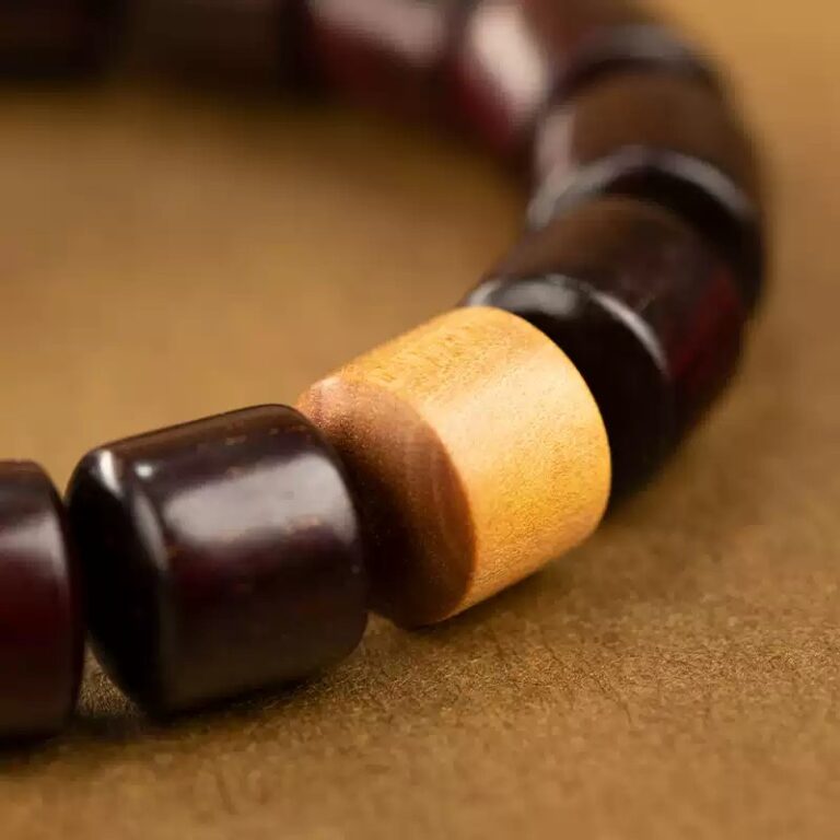 Six Character Truth Rosewood Round Beads Barrel Beads Aromatic Grey Buddha Beads Men's Strings-4