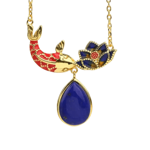 925 Silver Inlaid Lapis Lazuli Pendant Necklace Earrings Bracelet Jewellery Set Women's Original