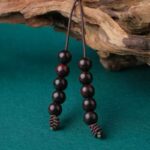 Rosewood 108 rosary beads string six words of truth running ring lotus models cultural and wooden Buddha beads-4