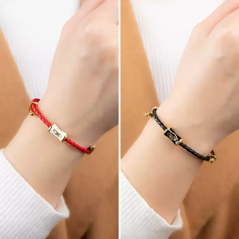 A glance of ten thousand years 925 silver hand rope couple model chain design girls summer girlfriends ins niche bracelet-3