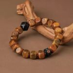 Silver Ox Bone Rosewood String Running Ring Tibetan Ethnic Style Beaded Transit Beads Women's Bracelet-2