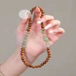 Natural Hetian Jade Ethnic Style New Chinese Style Kooky String Men and Women Transfer Beads Pixi Bravery Inviting Wealth Dao Wood Notes String-1