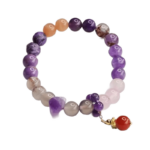 Nine Purple Away from Fire String Transit Beads Female Amethyst Duo Bao Genuine Male Dragon Year of Life Bracelet