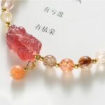 Natural Brave Strawberry Crystal Crystal Bracelet Light Luxury Girls Strings-6