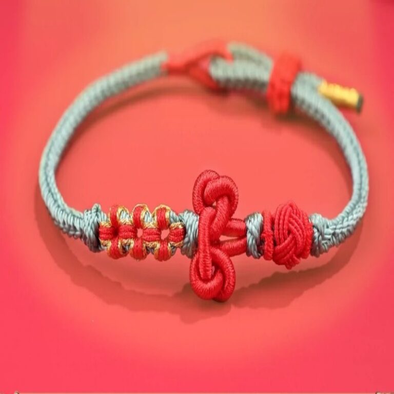 Wenchang Knot Hand Rope Bracelet Bracelet Female Gold List of Exams Lucky Over the Exams to Land Good Luck Gift-3