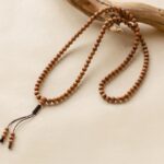 Old Mountain Sandalwood Strings 108 Indian Old Mountain Sandalwood Sinking Necklace Women's Bracelet Men's Black Flesh Buddha Beads-3