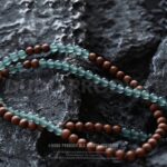 Natural Ice Translucent Guatemala Blue Water Jadeite Matching India Sinking Water Old Material Sinking Incense Bracelet Literature Play Buddha Beads Couple-4