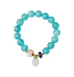 Tianhe Stone Xi Xuanbao Strings White Jade Pendant Lapis Lazuli Transfer Beads Accessories Men and Women Bracelets