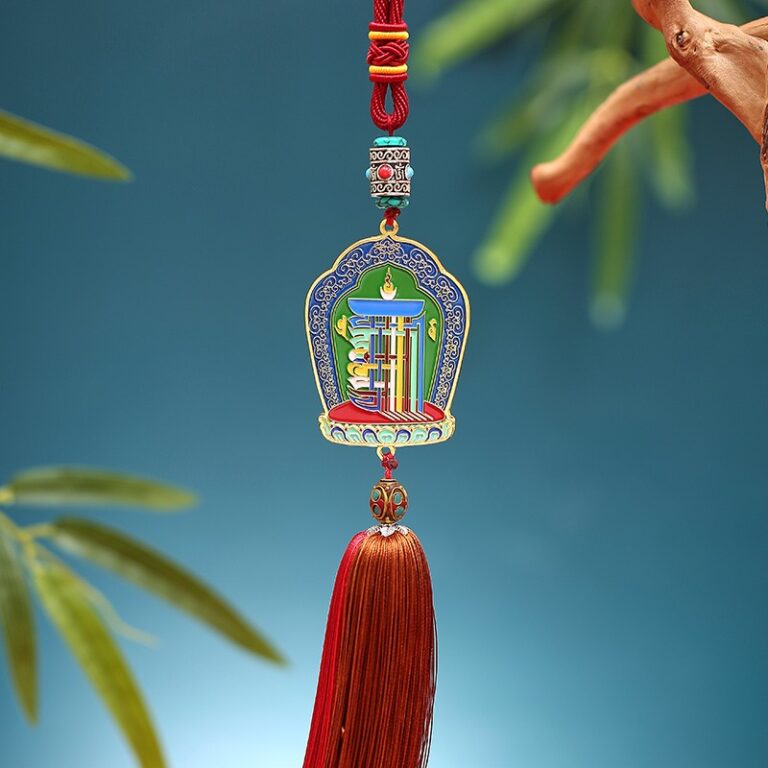 Auspicious eight treasures ten phases from the car pendant car interior car rear view mirror tassel charm premium feeling-2