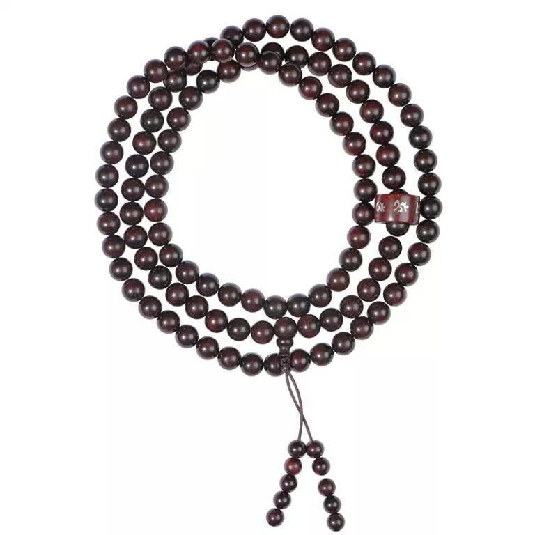 Rosewood 108 rosary beads string six words of truth running ring lotus models cultural and wooden Buddha beads