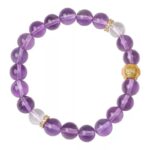 Amethyst Bracelet Purple Dreamy Niche Designs For Girlfriend Single Loop Women's Transfer Beads String