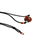 Red agate necklace necklace women's transit beads adjustable pendant simple niche premium feeling pendant