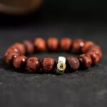 Sandalwood Six Character Truth String Buddha Beads Men's and Women's Lunar New Year Dragon Bracelet-3