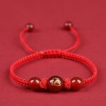 Year of the Dragon Red Rope Bracelet Men and Women Dragon Lunar New Year Hand-Woven Rope Rabbit Ox Horse Sheep Dog Amulet Hand Rope-6