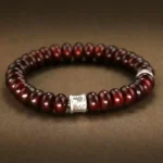 Rosewood String Full of Aventurine Transit Beads Buddha Agate Nanhong Literature Play Wooden men and women Models Bracelet-5