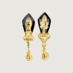 925 silver black onyx earrings for women light luxury temperament unique sense of seniority niche design-4