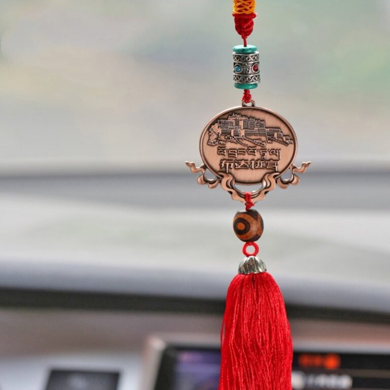 Logo charm pendant car hanging car interior supplies car tassel spike pendant decoration premium-4