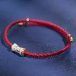 A glance of ten thousand years 925 silver hand rope couple model chain design girls summer girlfriends ins niche bracelet-5