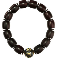 Six Character Truth Rosewood Round Beads Barrel Beads Aromatic Grey Buddha Beads Men's Strings-1