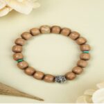 Old Mountain Sandalwood Green Pine Single Circle Buddha Bead Strings for Men and Women Models of Cultural Play Disc Playing Bead Strings Bracelets-4