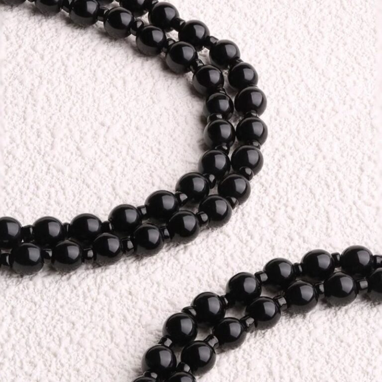 Obsidian Buddha Necklace Men and Women Models Six Words of Truth Transfer Beads Zodiac This Year Pendant Pendant-5