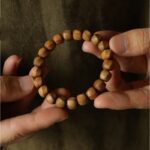 Natural Pure Old Mountain Sandalwood Strings Seiko Hexagonal Twisted Beads Jewellery for Men and Women-1