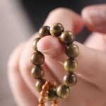 Green Sandalwood Lotus Seed Rosette Play String Women's Buddha Beads Disc Play Pieces Rosary Male-6