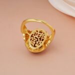 Nan Hong Ring Blessed Lotus Ruyi Pattern Tibetan Niche Design 925 Silver Bezel Mouth Adjustable Hand Jewellery-5