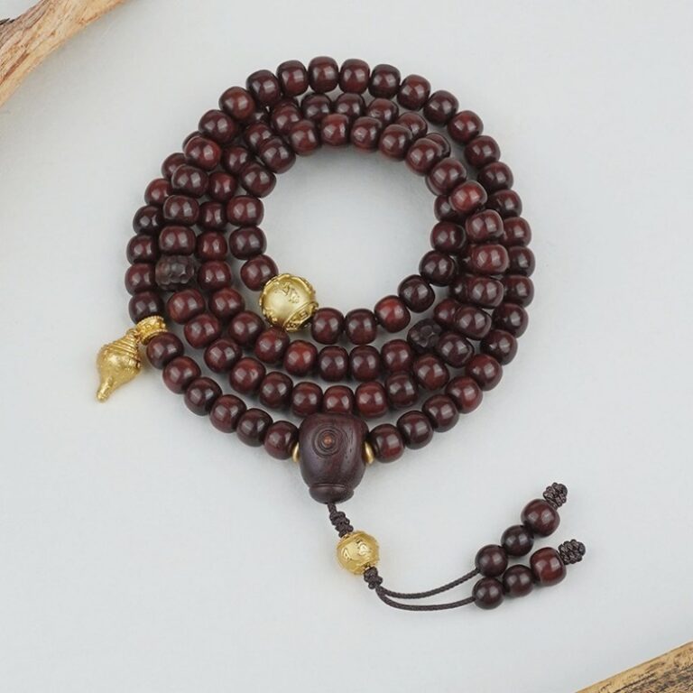 Rosewood Old Mountain Sandalwood White Crystal 108 Cultural and Play Buddha Beads Men and Women Models This Year Bracelet-6