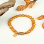 Beeswax Old Sandalwood Single Loop String Women's Amber Bead Bracelet Jewellery Hand Jewellery-5