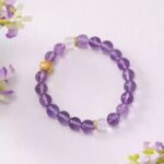 Amethyst Bracelet Purple Dreamy Niche Designs For Girlfriend Single Loop Women's Transfer Beads String-2