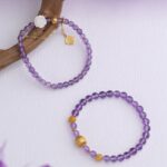 Amethyst Golden Jade String 925 Silver Bracelet Single Circle Niche Female Models to Send Girlfriend Birthday Gift-5