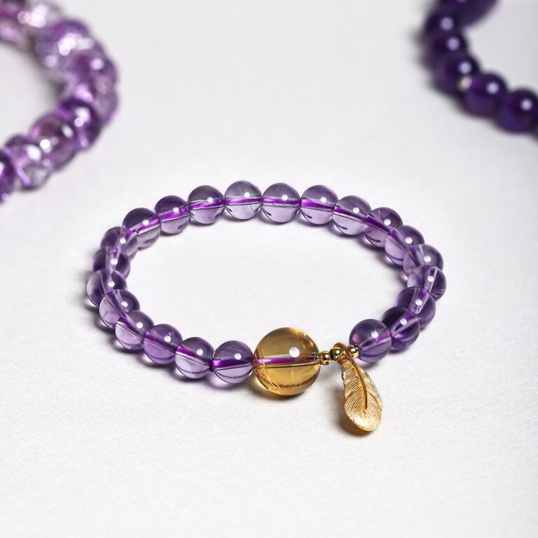 Amethyst Bracelet Beckon Fortune Cat Brave String to Send Girlfriend Birthday Gift This Year String Jewellery-6