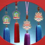 Auspicious eight treasures ten phases from the car pendant car interior car rear view mirror tassel charm premium feeling-5