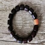 Six Character Truth Rosewood Round Beads Barrel Beads Aromatic Grey Buddha Beads Men's Strings-6