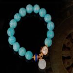 Tianhe Stone Xi Xuanbao Strings White Jade Pendant Lapis Lazuli Transfer Beads Accessories Men and Women Bracelets-6