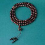 Rosewood 108 rosary beads string six words of truth running ring lotus models cultural and wooden Buddha beads-7