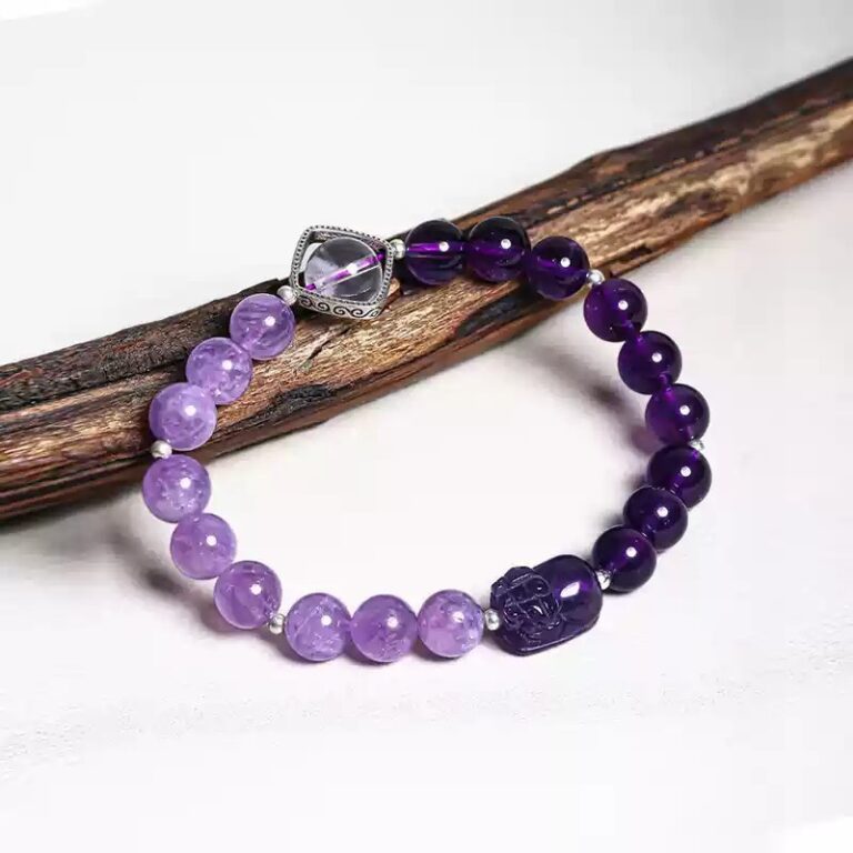 Amethyst Bracelet Beckon Fortune Cat Brave String to Send Girlfriend Birthday Gift This Year String Jewellery-7