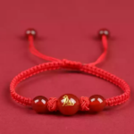 Year of the Dragon Red Rope Bracelet Men and Women Dragon Lunar New Year Hand-Woven Rope Rabbit Ox Horse Sheep Dog Amulet Hand Rope-9