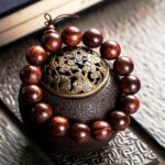 Huanghuali strings Xiaoye Zitan Buddha beads 108 pieces of cultural play cold men and women couple models bracelet-8