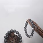 Six Character Truth Incense Grey Buddha Bead String Men's Literary Handheld Rosary Bead String Women's Bracelet-7