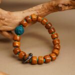 Beef Bone Skewers Dzi Beads Tibetan Fragrance Ash Buddha Beads Rosary Agate Running Ring Men's Bracelet-2