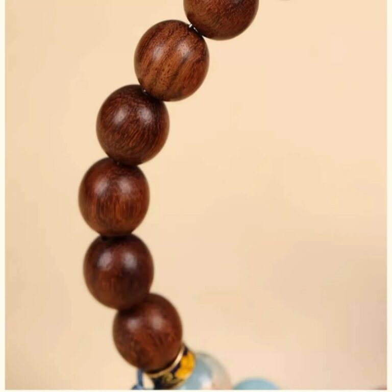 Shoushan Stone Bracelet Female Rosewood Peach Wood Lotus Flower Disc Play Bracelet Male Incense Wood Literature Play Buddha Bead String-6