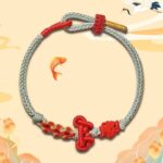 Wenchang Knot Hand Rope Bracelet Bracelet Female Gold List of Exams Lucky Over the Exams to Land Good Luck Gift-5