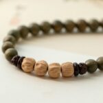 Green Sandalwood Buddha Bead Strings Old Sandalwood Bacopa Monnieri Seed Handheld Long Rosary Male and Female Students Disc Play Mori Bracelet-8