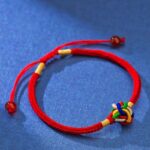 Couple Models Red Hand Rope Braided Bracelet Tibetan Ethnic Style Men and Women Models of the Current Year Red Rope-7