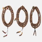 Incense Wood Strings 108 Wooden Buddha Beads Tiger Teeth Dzi Bead Bracelet Disc Play Literature Play Men and Women Rosary-5